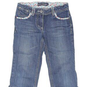 Mini Boden Girls sz 8 Jeans/Capris with Floral Decoratic Touches